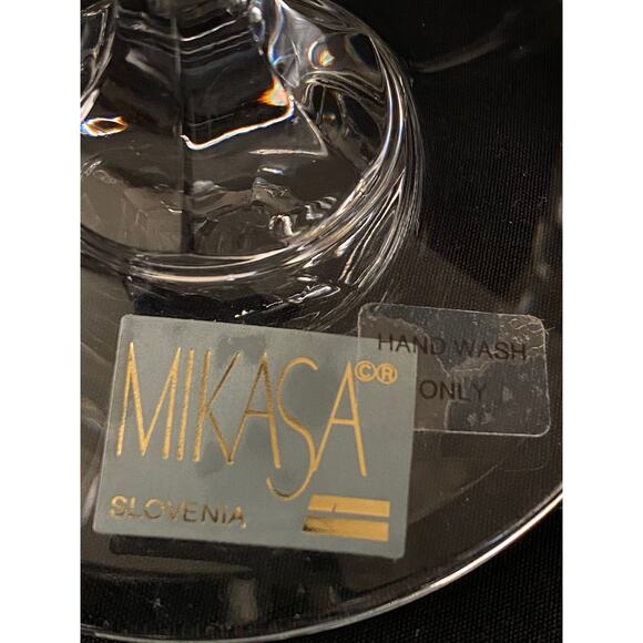 Set of 6 Mikasa Cachet Gold Crystal Stemware - Rare 1998-2000 - Picture 2 of 8